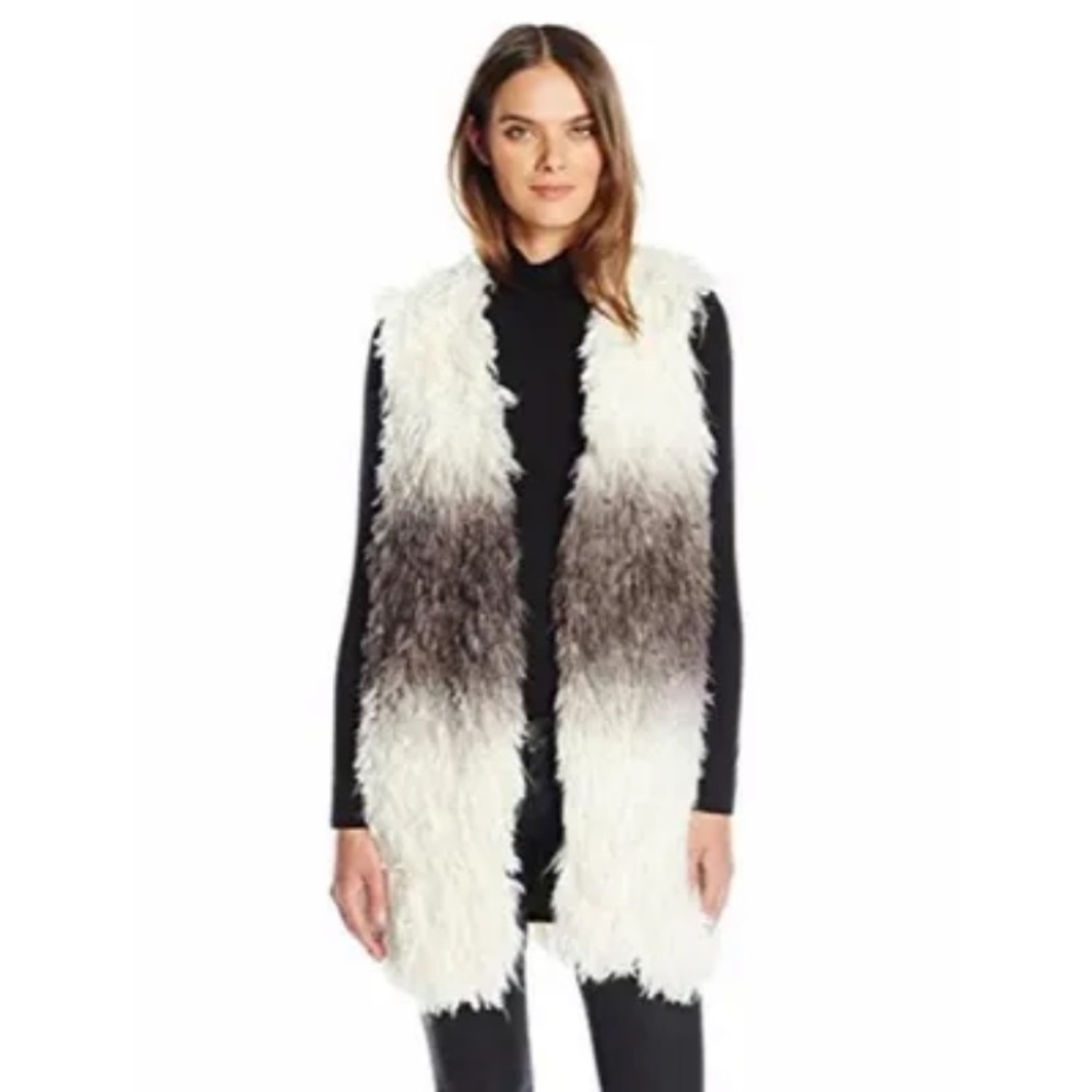 Faux fur vest